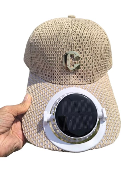 Güneş Kemer Fan Yaz Uzun Saçak Örgü Nefes Güneş Koruyucu Gölge Şapka (Yurt Dışından)