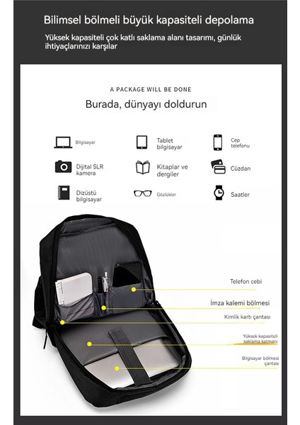 Iş Banliyö Yeni Basit Düz Renk Iş Sırt Çantası (Yurt Dışından) fiyatları