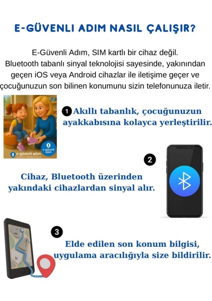 AirTag Uyumlu Akıllı Ayakkabı Tabanı Çocukalar İçin ( iOS UYUMLU) modelleri