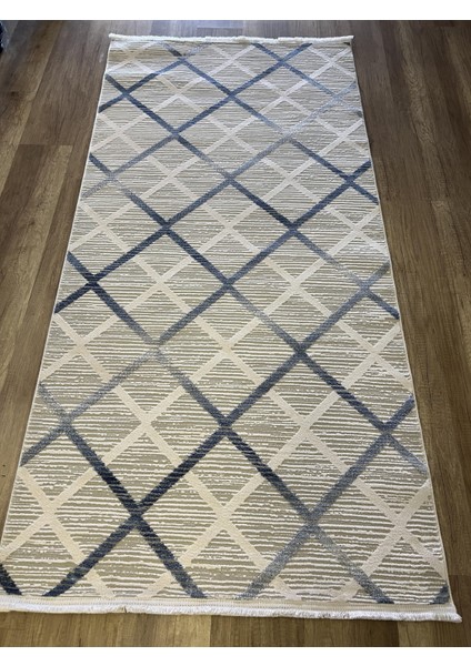 Moda 1097 Mavi Yün Tuşeli Akrilik Antibakteriyel Modern Halı