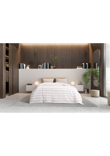 Çizgili Pamuklu Çift Kişilik Pike (220*240)