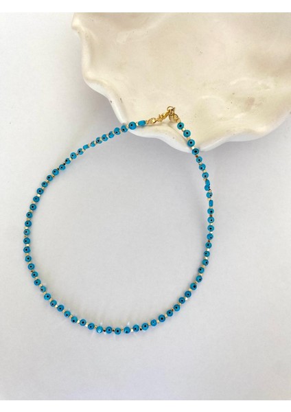 Mavi Nazar Boncuklu Yaz Kolye modelleri