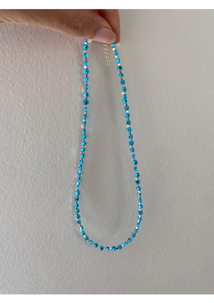 Mavi Nazar Boncuklu Yaz Kolye fırsatları