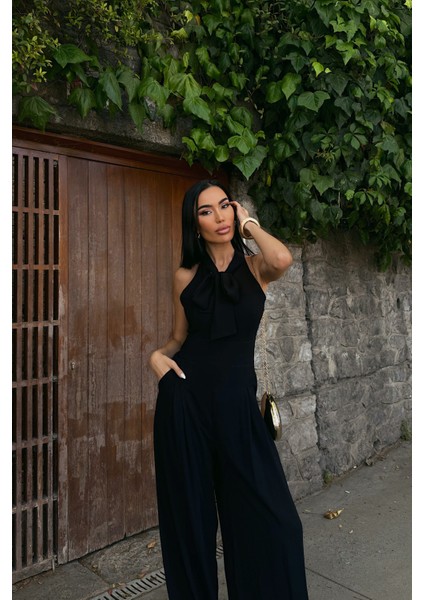 Siyah Rahat Kesim Bağlama Detaylı Tulum fiyatları