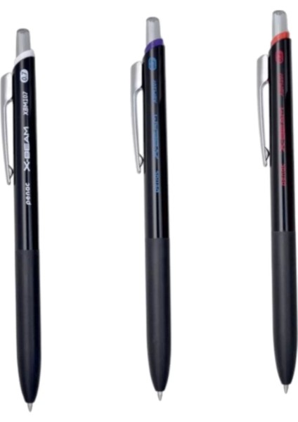 X-Beam Xbm 207 Siyah-Mavi Kırmızı Mix 0.7mm Cross Beam ( Üç Adet fiyatları