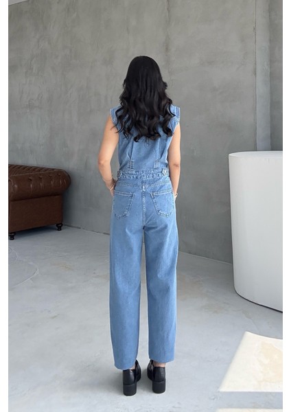 Mavi Balon Denim Tulum indirimleri