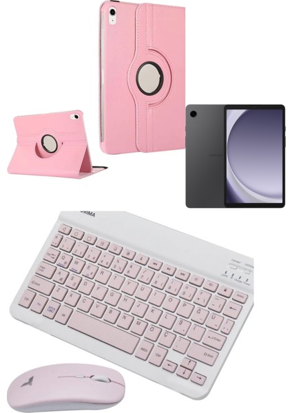 Galaxy Tab A9 4gb Ram 64GB 8'7 Inç Gri Tablet+Pembe Kılıf+Pembe Klavye Mouse