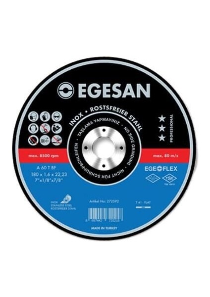 115X1 Inox Ince Metal Kesme Taşı Pro Seri-10 adet fiyatıdır