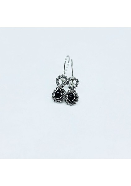 Zirkon ve Damla Model Oltu Taşı Işçilikli 925 Ayar Gümüş modelleri