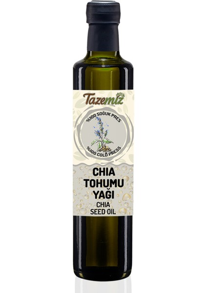 Chia Tohumu Yağı 500ML - Soğuk Pres