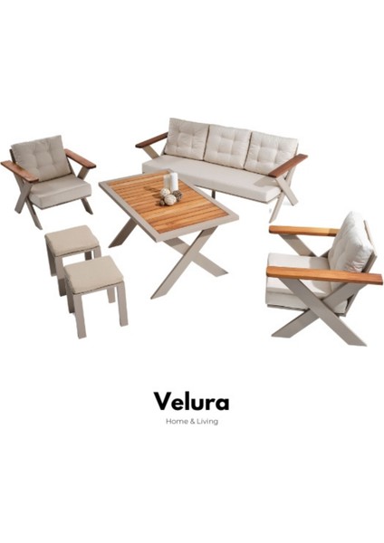 Mercan Bahçe Takımı - Beyaz