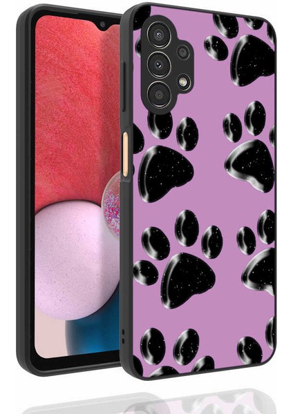 Galaxy A13 4g Kılıf Desenli Kamera Korumalı Parlak Vlmr Nora Kapak-No3