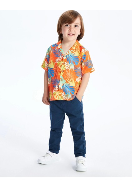 Lcw Kids Indigo Basic Erkek Bebek Kemerli Pantolon