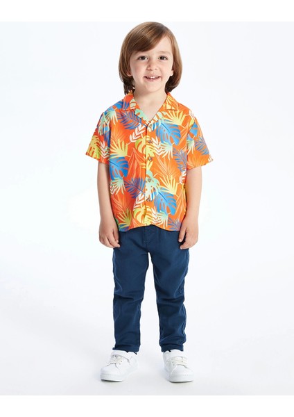 Lcw Kids Indigo Basic Erkek Bebek Kemerli Pantolon fiyatları