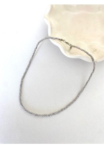 Dorika Silver Renkli Boncuk Kolye