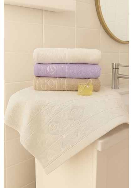 Göz Desen 3’lü El ve Yüz Havlu Seti – 50X90 cm %100 Pamuk, Yumuşak Dokulu,desenli indirimleri