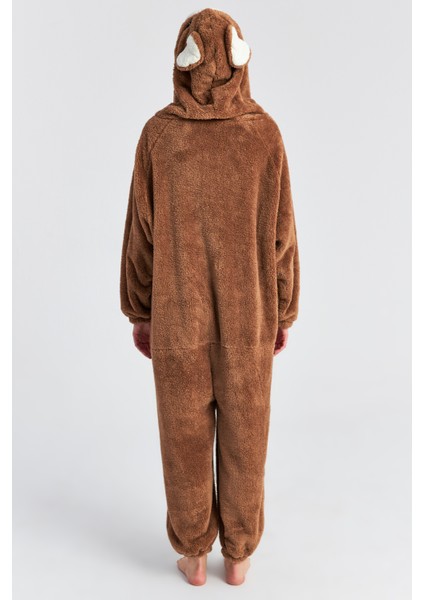 Kadın Kahve Ön Kulaklı Ayıcık Cepli Welsoft Sabahlık indirimleri