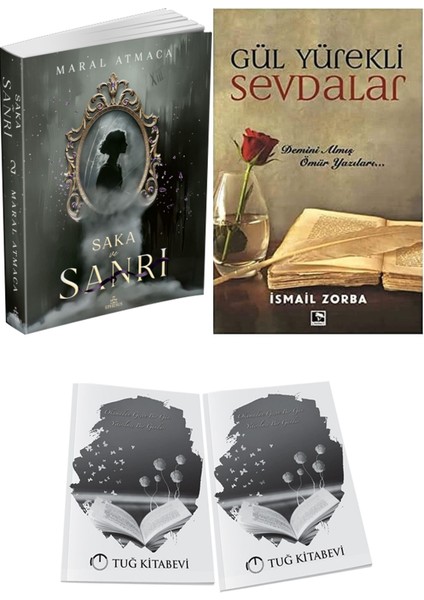 Gül Yürekli Sevdalar ve Ephesus Yayınları Saka ve Sanrı 2 Maral Atmaca 2li Set + Hediyeli