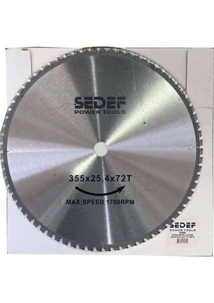 Sedef 350X25 72 Diş Metal Kesici Süper Testere