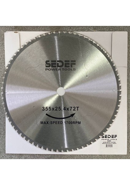 Sedef 350X25 72 Diş Metal Kesici Süper Testere fiyatları