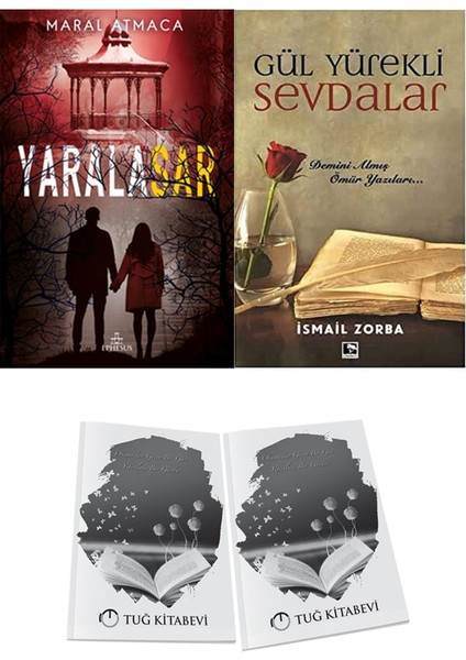 Gül Yürekli Sevdalar ve Ephesus Yayınları Yaralasar 4 Maral Atmaca 2li Set + Hediyeli