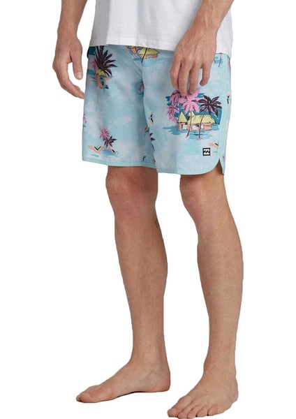 73 Line Up Pro Erkek Yeşil Boardshort modelleri