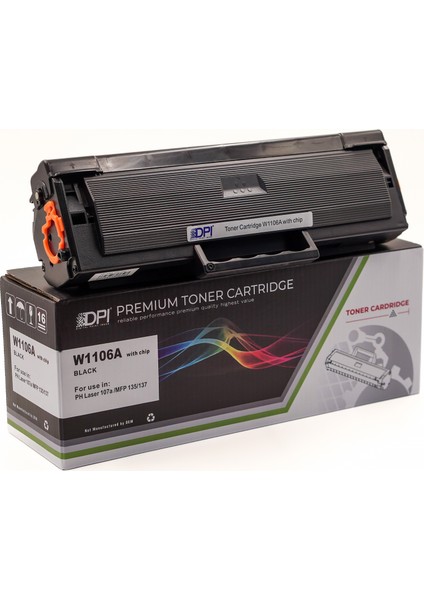 HP W1106A CHİPLİ Muadil Toner – LaserJet Pro M118dw / MFP M148dw – 1500 Baskı
