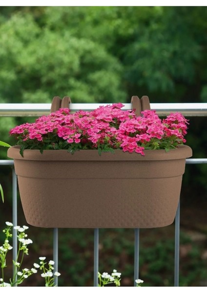 Geniş Hacimli Askılı Saksı – 6.2 Litre, 37x27.5x26 cm, Pratik Askı Sistemli
