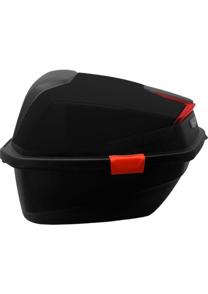 XT01-B 32 Litre Motosiklet Arka Çanta Siyah Parlak Su Geçirmez ABS Top Case Çift Kilitleme Üniversal fiyatları