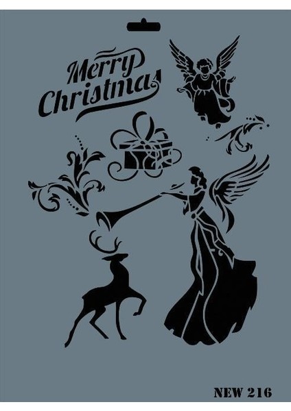 Rich New Seri N-216 Stencil 35X25 cm