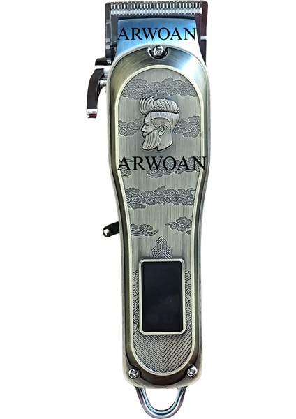 LCD Ekranlı Kablosuz Şarjlı Sakal ve Tıraş Makinesi 3’lü Kuaför Seti