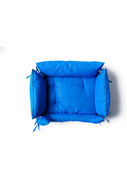 köpek yatağı, kedi yatağı , dayanıklı kumaştan üretilmiştir. Renk mavi, Hantex tarafından üretilmiştir