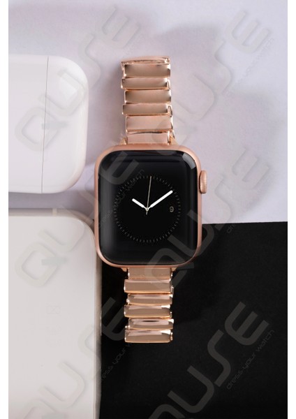Armis Serisi Paslanmaz Çelik Kordon, Apple Watch Series SE/11/10/9/8/7/6/5/4/3 ile Uyumlu, 42MM/41MM/40MM/38MM, Gold fiyatları