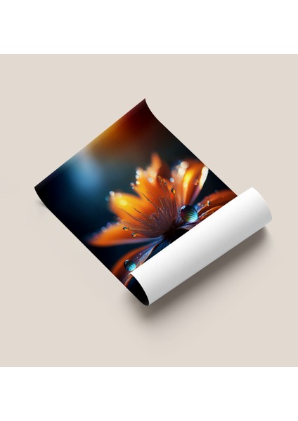 Çerçevesiz Poster - Dijital Baskı - Ateş Çiçeği fiyatları