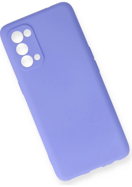 Oppo Reno 5 Kılıf First Silikon - Lila modelleri