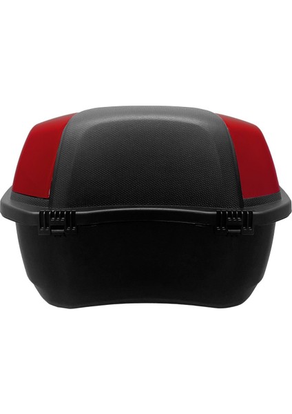 XT01-BR 32 Litre Motosiklet Arka Çanta Koyu Kırmızı Parlak Su Geçirmez ABS Çift Kilitleme Üniversal modelleri