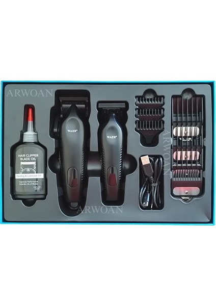 Profesyonel Saç ve Sakal Kesme Makinesi Seti