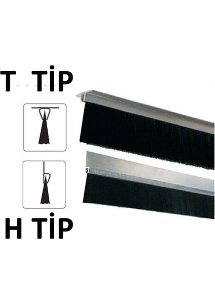 Kapı Altı Fırçası Alüminyum 100 cm H Tip fiyatları