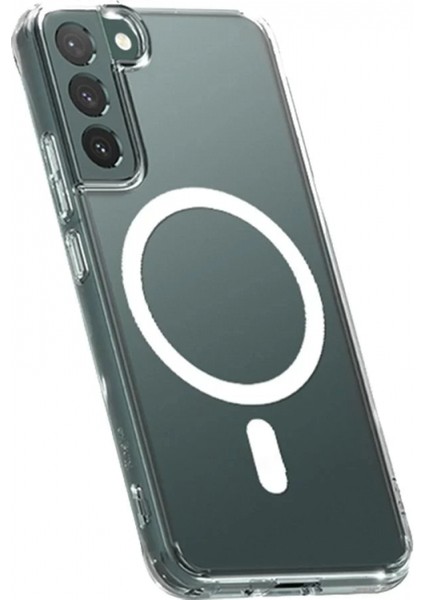 Samsung Galaxy S22 Plus Kılıf Magneticsafe Şeffaf Silikon - Şeffaf fiyatları