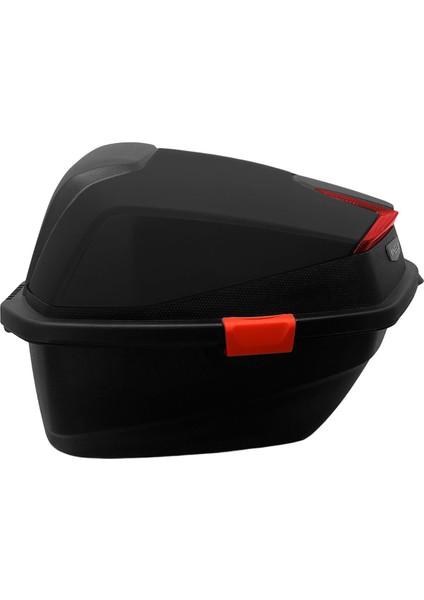 XT01-FS 32 Litre Motosiklet Arka Çanta Buzlu Siyah Parlak Su Geçirmez ABS Çift Kilitleme Üniversal fiyatları