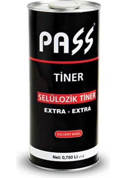 Pass Eko Selülozik Tiner 1/1 - 750 ml