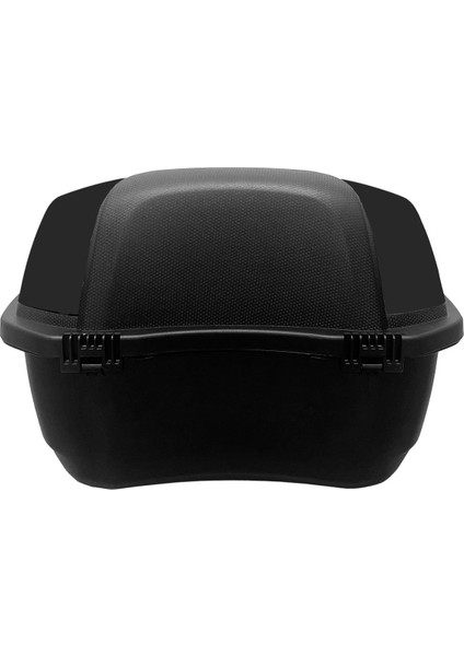 XT01-FS 32 Litre Motosiklet Arka Çanta Buzlu Siyah Parlak Su Geçirmez ABS Çift Kilitleme Üniversal modelleri