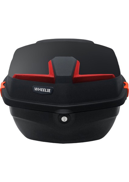 XT01-FS 32 Litre Motosiklet Arka Çanta Buzlu Siyah Parlak Su Geçirmez ABS Çift Kilitleme Üniversal fırsatları