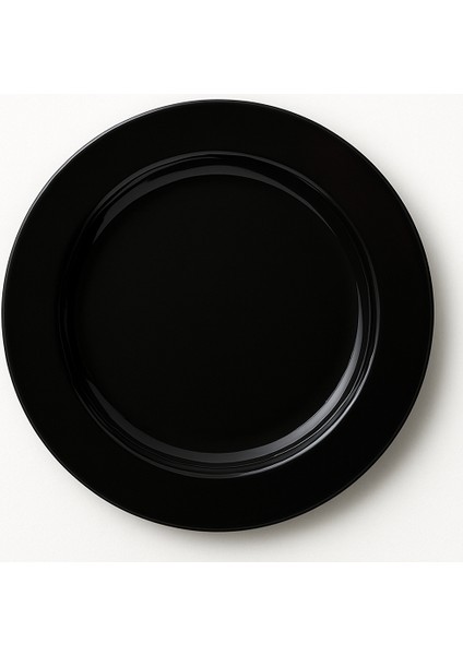 Siyah Plastik Tabak - Sert Plastik 19CM -10 Adet fiyatları