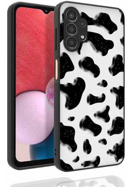 Galaxy A13 4g Kılıf Desenli Kamera Korumalı Parlak Vlmr Nora Kapak-No2