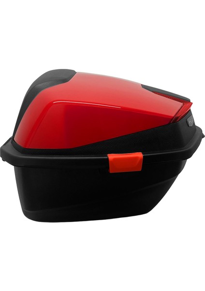XT01-LR 32 Litre Motosiklet Arka Çanta Açık Kırmızı Parlak Su Geçirmez ABS Çift Kilitleme Üniversal fiyatları
