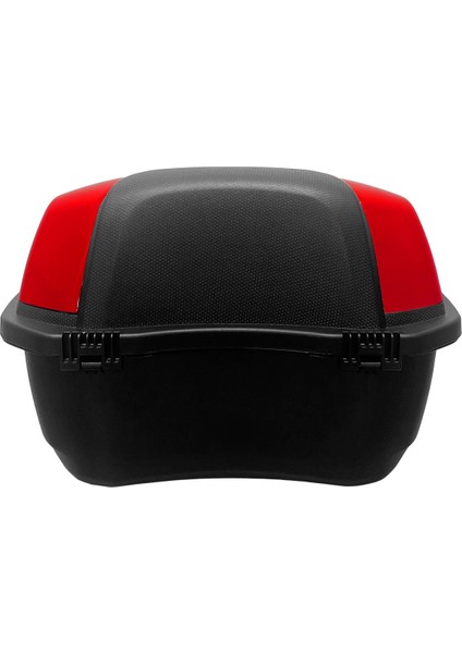 XT01-LR 32 Litre Motosiklet Arka Çanta Açık Kırmızı Parlak Su Geçirmez ABS Çift Kilitleme Üniversal modelleri