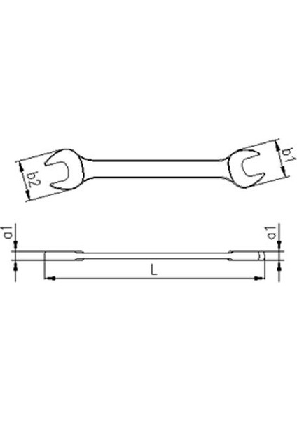0100 Iki Ağız Anahtar Kısa Boy 24X26 mm fiyatları