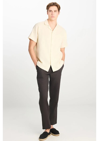 Relaxed Fit Gömlek Beyaz Erkek Gömlek modelleri