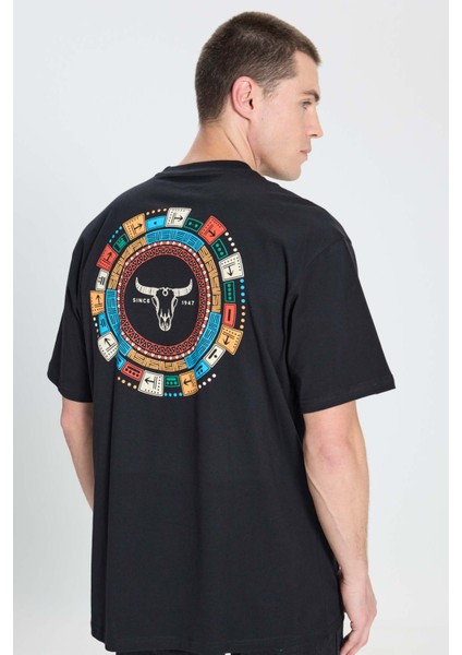 Loose Fit T-shirt Siyah Erkek Kısa Kol T-Shirt fiyatları